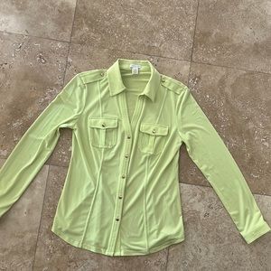 Cashe long sleeve button down shirt